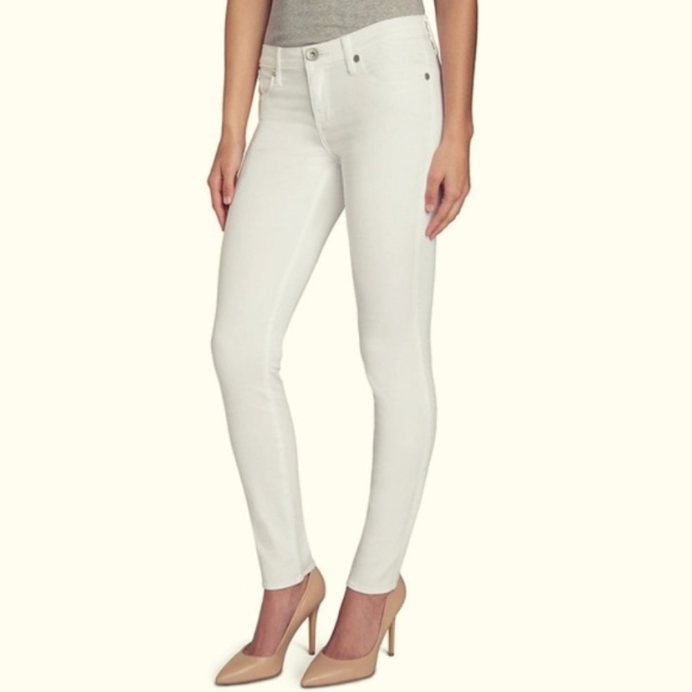 Rock & Republic White Cream Berlin Skinny Jeans Size 8